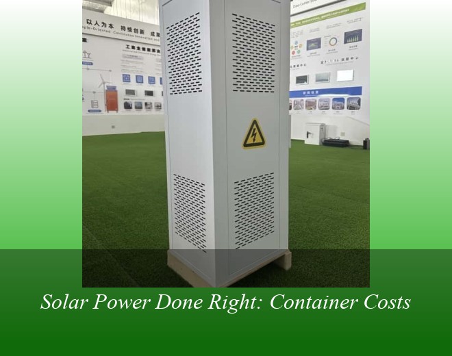 Solar Power Done Right: Container Costs